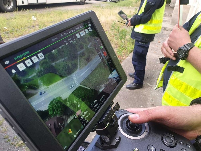 Policyjna akcja przy użyciu drona w Nysie.