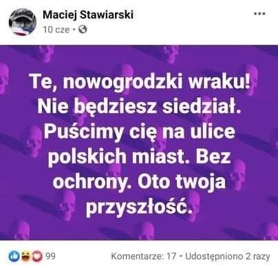 Tworzył hejterskie wpisy, jest rzecznikiem zarządu województwa