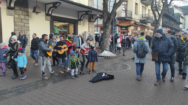 Krupówki i Zakopane dzień przed sylwestrem