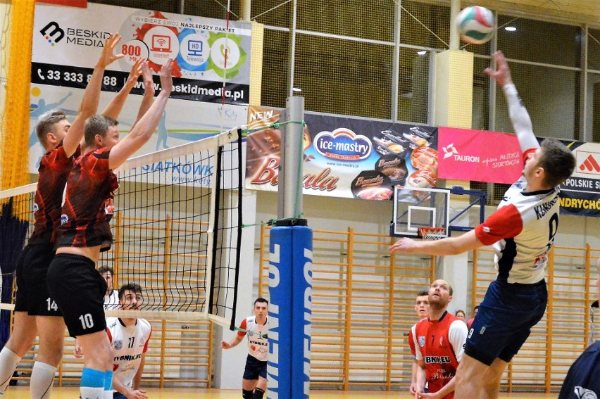 Siatkówka. Dreszczowiec w wykonaniu Kęczanina Kęty na otwarcie play-off z TS Volley Rybnik [ZDJĘCIA]