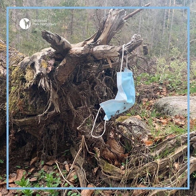W Tatrach od ubiegłej wiosny pojawiają się niestety także "covidowe" śmieci