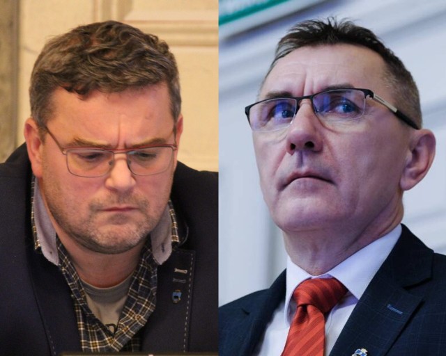 W piątek w Radzie Miejskiej w Przemyślu doszło do zmiany koalicji rządzącej. Nz. od lewej Tomasz Kulawik i Janusz Zapotocki.