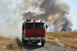 Potężny pożar zboża w Chróścinie Nyskiej. Akcja ratownicza prowadzona jest również z powietrza