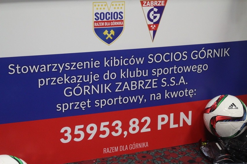 Socios przekazali Górnikowi Zabrze sprzęt za ponad 35 tys....