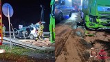 Czchów. Nocny wypadek na Drodze Krajowej nr 75. Trzy kobiety ranne po czołowym zderzeniu mitsubishi z samochodem ciężarowym
