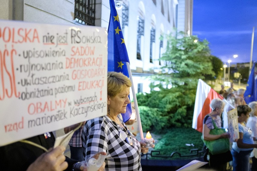 Tarnów. Protest pod budynkiem sądu [ZDJĘCIA]   