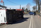 Nie ustąpił pierwszeństwa i zderzył się z busem. Pasażerka osobówki trafiła do szpitala