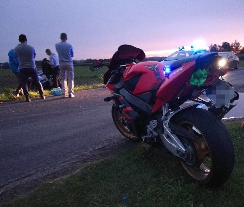 Śmiertelny wypadek w Chodybkach: Zderzyli się dwaj motocykliści [ZDJĘCIA]
