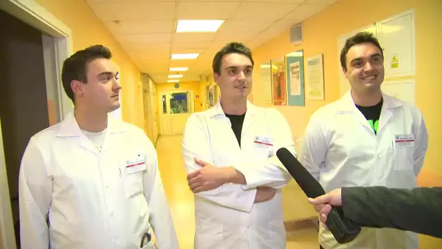Krzysztof, Jan i Stanisław Rosa to trojaczki, które pracują w toruńskim szpitalu