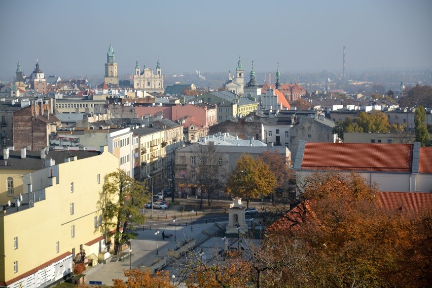 Widok z biurowca przy ul. Karłowicza w Lublinie