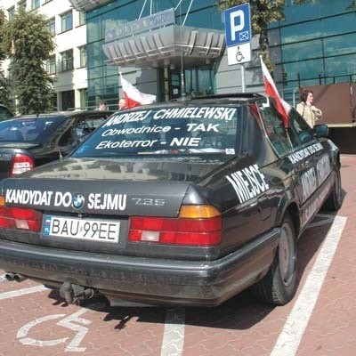 Wyborcze auto Andrzeja Chmielewskiego