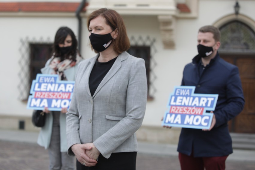 Ewa Leniart, kandydatka na prezydenta Rzeszowa, ogłosiła w...