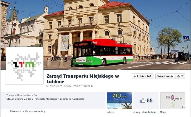 ZTM w Lublinie ma konto na Facebooku