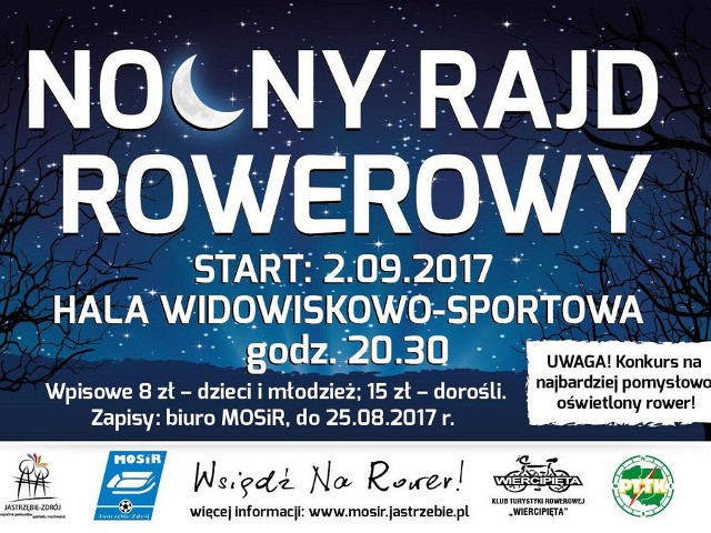 Nocny rajd rowerowy w Jastrzębiu. Ruszyły zapisy