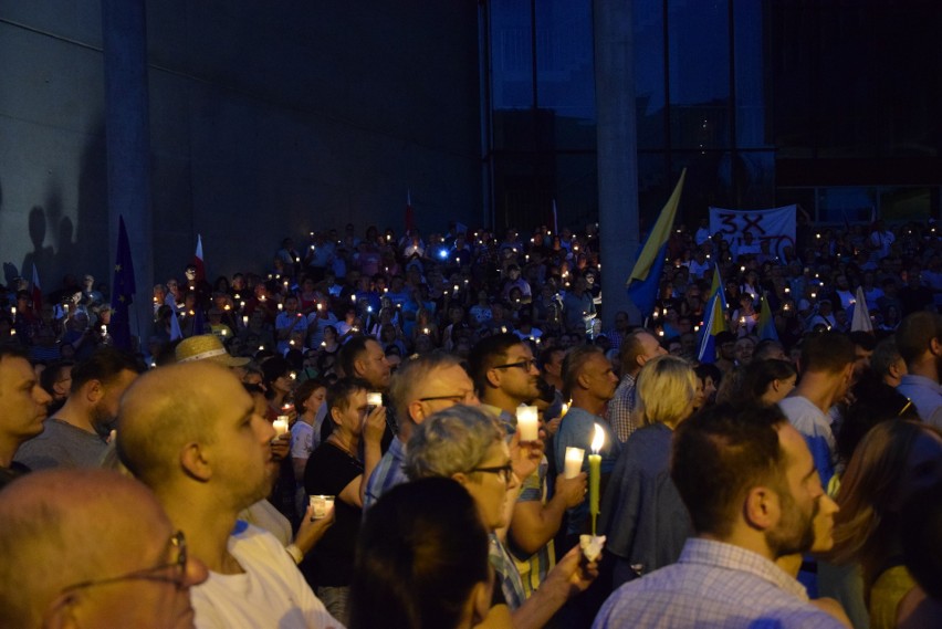 Czwartkowy protest przed Sądem Okręgowym w Katowicach