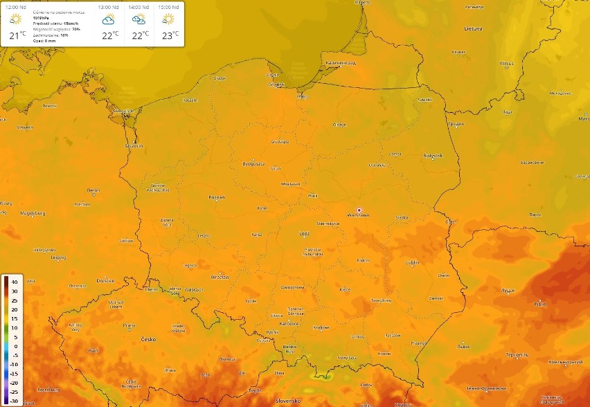 Będą miejsca w Polsce, gdzie będzie ok. 20 st. C. To...