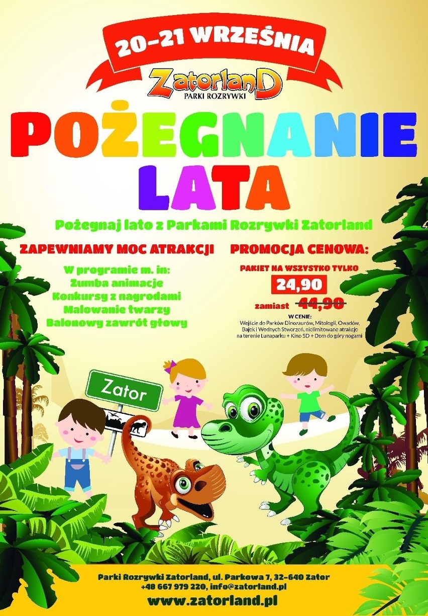 Pożegnaj Lato z Parkami Rozrywki Zatorland