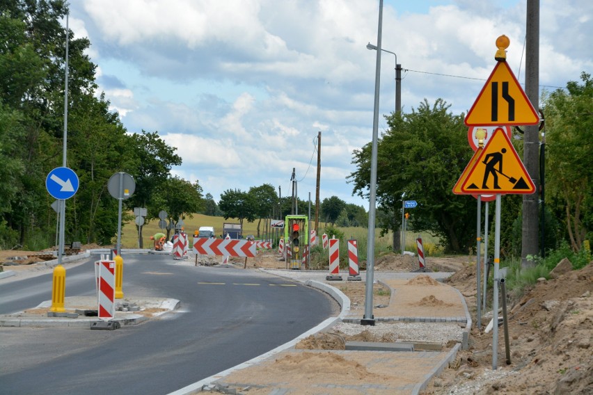 Tak obecnie wygląda postęp prac na DK 25 w Niechorzu w...