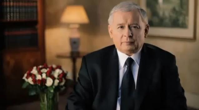 Kadr ze spotu Jarosława Kaczyńskiego