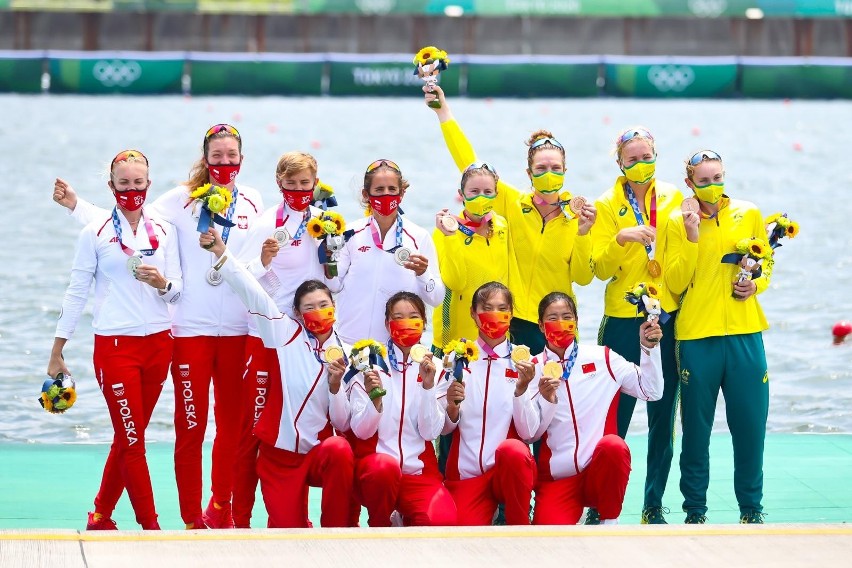 Polska czwórka podwójna kobiet zdobyła srebro w Tokio 2020