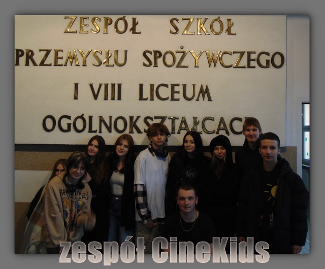 Ekipa CineKids z Zespołu Szkół Przemysłu Spożywczego i VIII Liceum Ogólnokształcącego w Toruniu