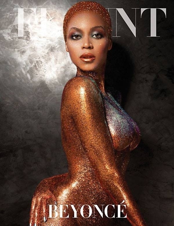 Tylko brokat przysłania piękne kształty Beyonce. Zobacz nagie zdjęcia piosenkarki [GALERIA]