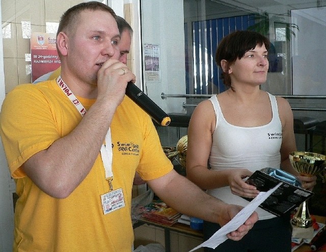 Robert Pleszyński i Monika Pilch - to oni wymyślili i pielęgnują maratony pływackie w Kazimierzy Wielkiej.