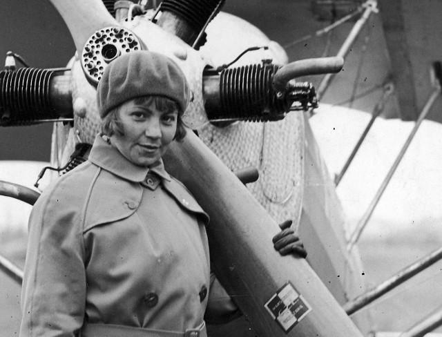 Karolina Iwaszkiewicz, pilot Aeroklubu Krakowskiego, pierwsza polska kobieta pilot
