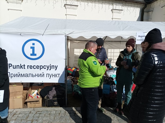 Sytuacja na przejściu granicznym i w punkcie recepcyjnym w Dorohusku