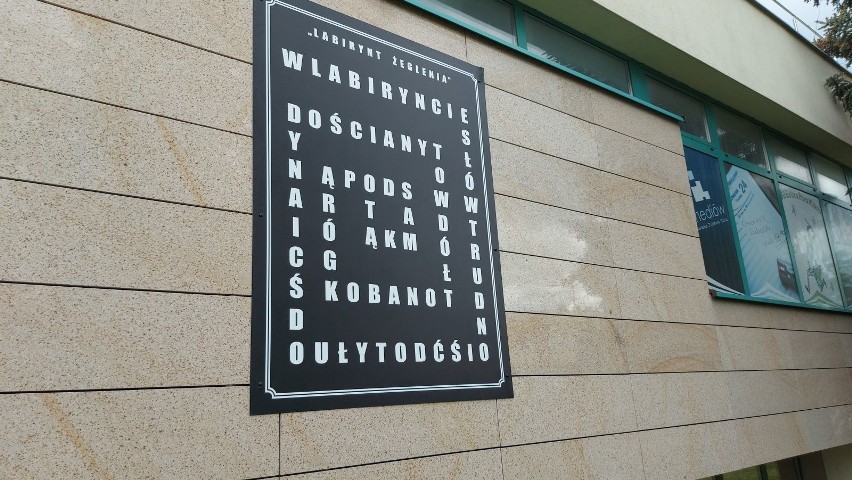 Instalacje Grzegorza Żeglenia przed biblioteką wojewódzką...