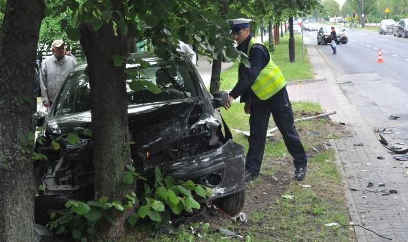 Wypadek na ulicy Kopernika w Tarnobrzegu