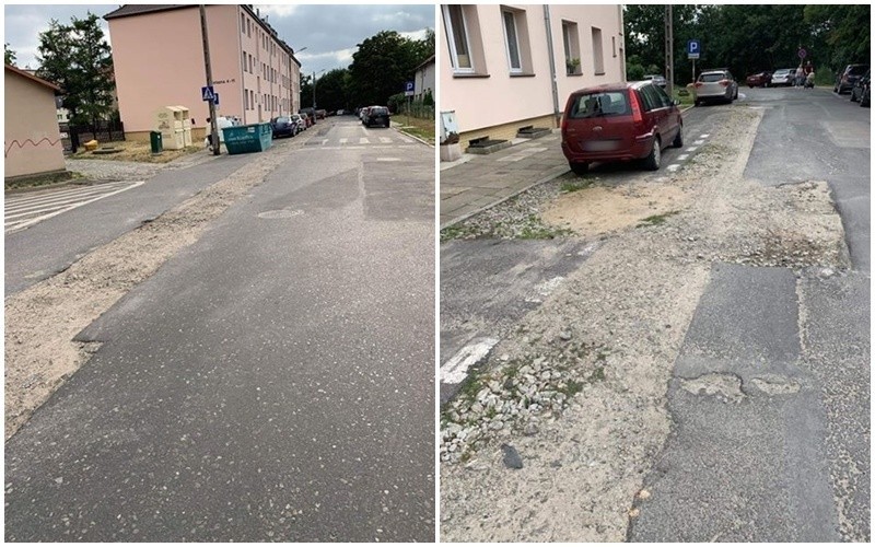 Ul. Żelazna w Szczecinie. Ponad rok czekają na naprawę drogi