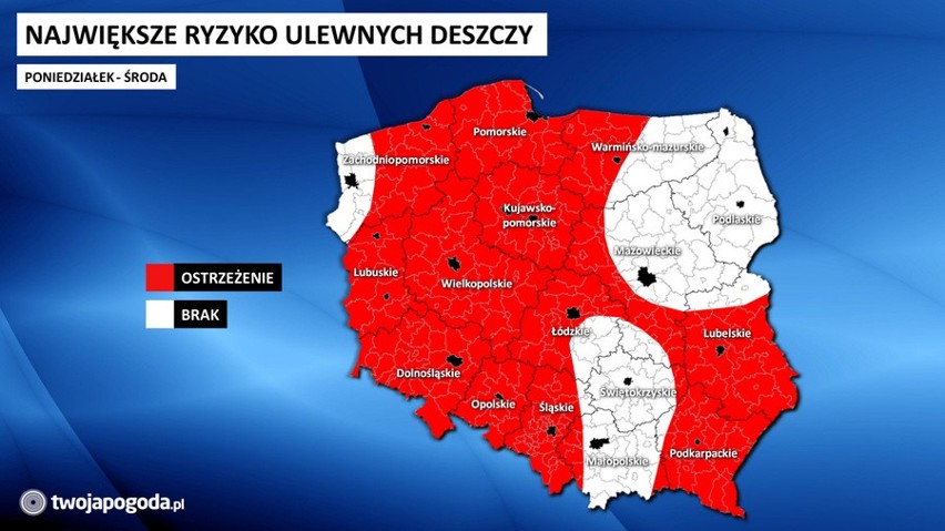 Dolny Śląsk jest wśród województw najbardziej zagrożonych...