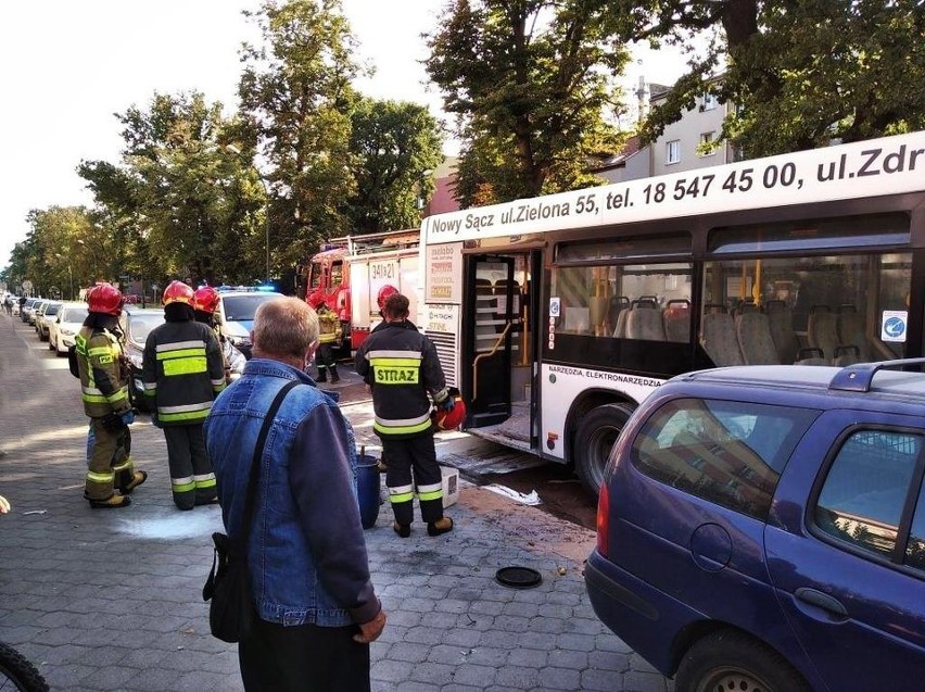Nowy Sącz. Pożar autobusu komunikacji miejskiej. Nikt nie ucierpiał