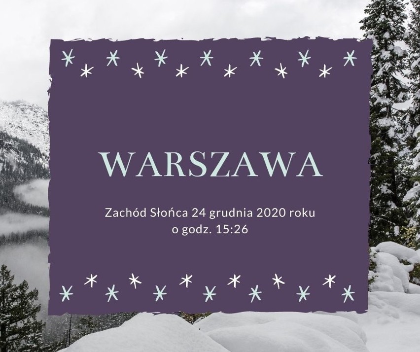 Pierwsza gwiazdka 2020. O takich godzinach będzie widoczna w polskich miastach [lista]