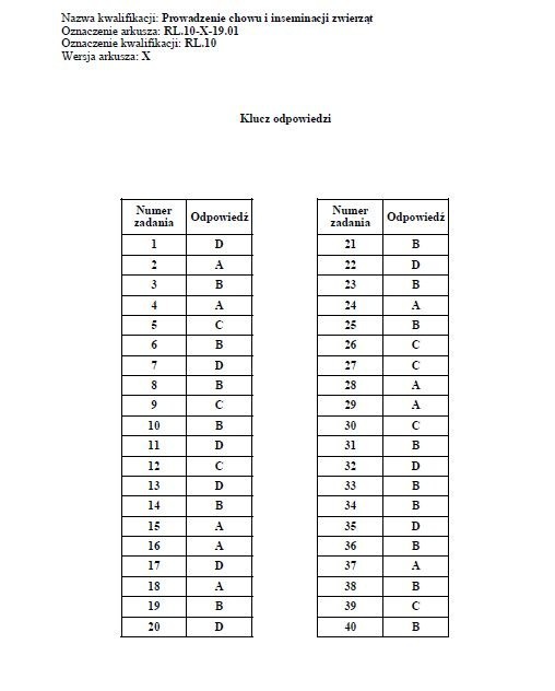 Egzamin zawodowy 2019 CKE: arkusz + klucz odpowiedzi. Wyniki...