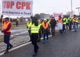 Nie dla CPK! W Żorach mieszkańcy protestują przeciwko budowie szybkiej kolei. Nie dojadą do szkoły i kościoła