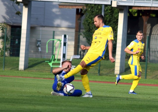 Piłkarze Stali nie mogli być zadowoleni po meczu z Miedzią II.