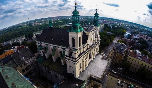 Archikatedra lubelska widziana z Wieży Trynitarskiej