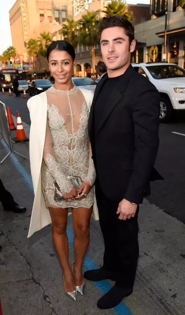 Zac Efron wraz z (byłą) dziewczyną Sami Miro na premierze filmu "We are your friends" w Los Angeles (20.08.2015, USA).