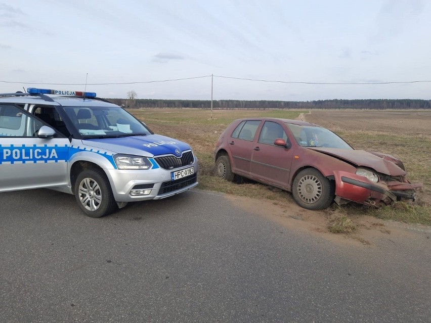 W gminie Rogowo pijany kierowca prawie wjechał w oznakowany...