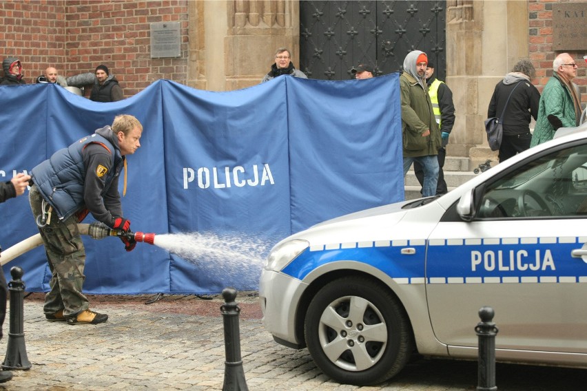 Sceny filmowe kręcono dziś na ul. Szewskiej