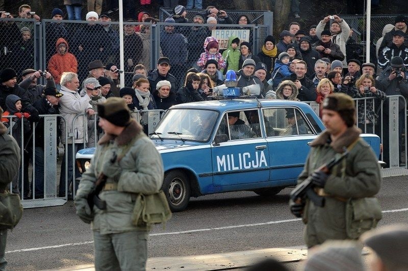 Pacyfikacja szczecińskiej stoczni: inscenizacja