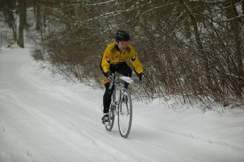 Zimowy maraton rowerowy...
