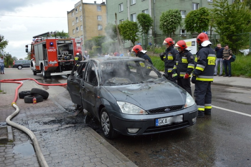 Pożar auta w Kartuzach wybuchł 25 maja