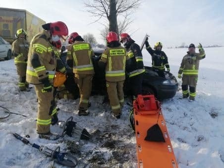 Wypadek niedaleko miejscowości Siedliska