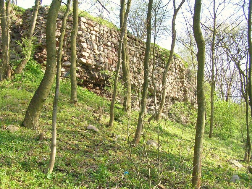 Z zamku krzyżackiego w Lipienku zostały tylko solidne mury...