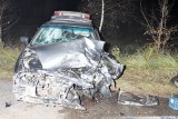 Kompletnie pijany kierowca skasował ciągnik na prostej drodze [FOTO]