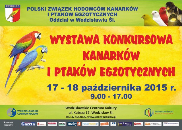 Wystawa ptaków już w najbliższy weekend w WCK