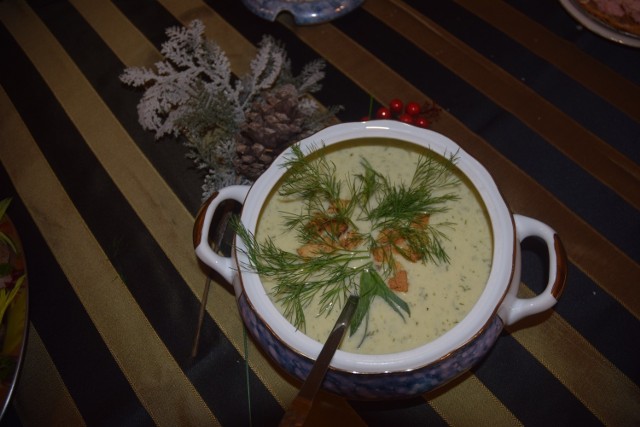 Zupa krem z zielonego ogórka  (gmina Gniezno)